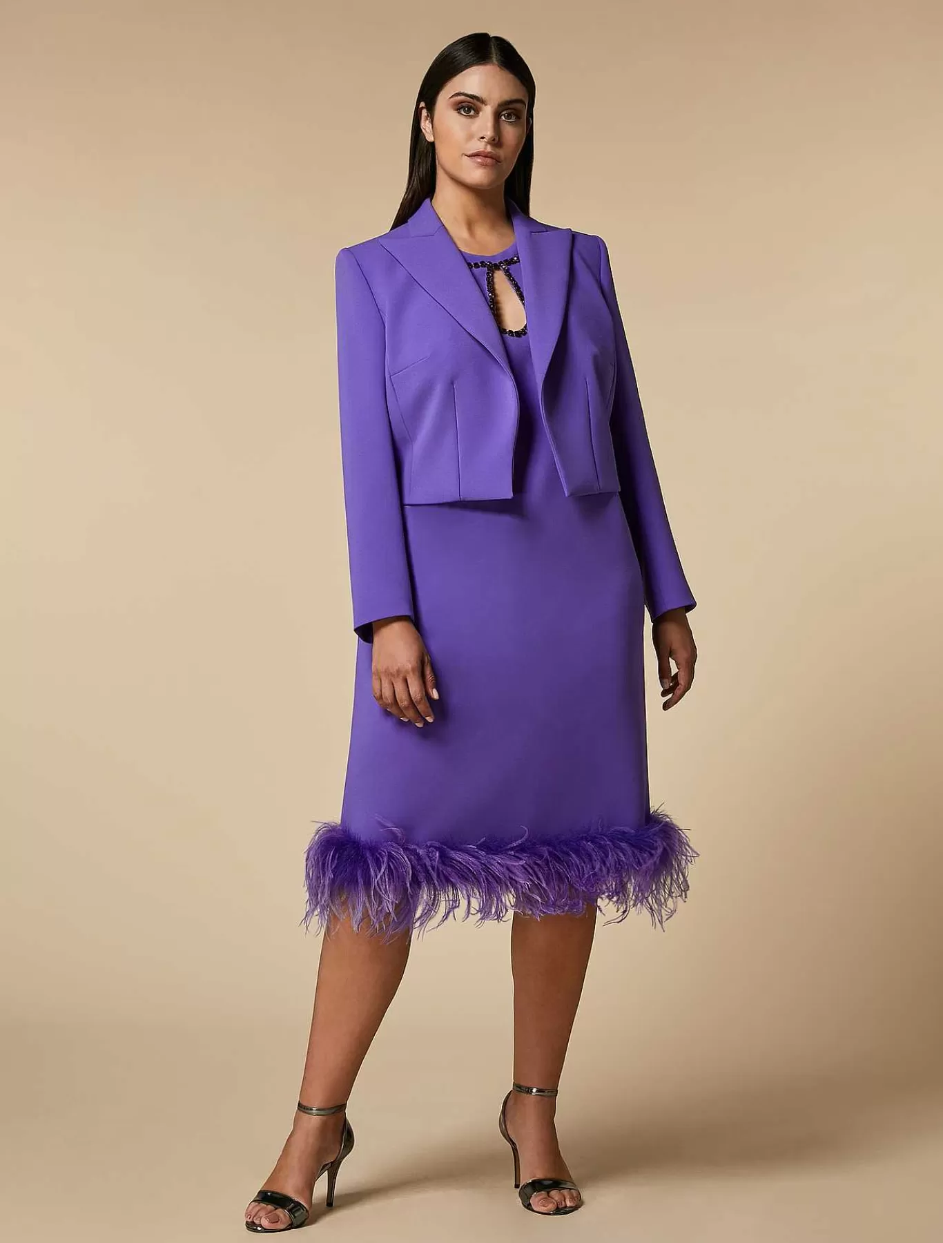 Fashion Veste Spencer En Crepe Femmes Veste Et Blazers