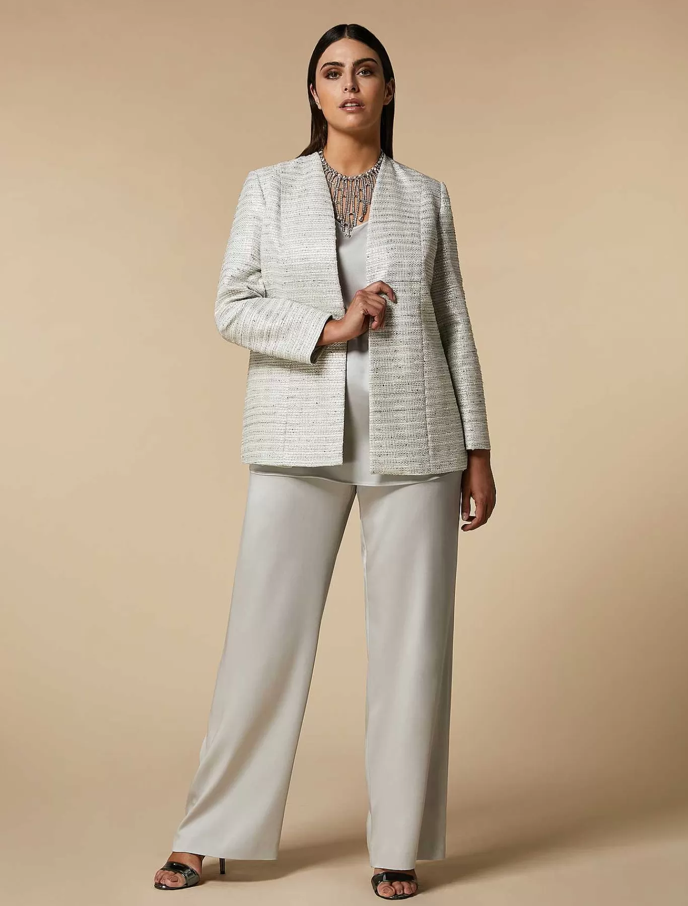Sale Veste Teinte En Fil A Sequins Femmes Vêtements De Cérémonie
